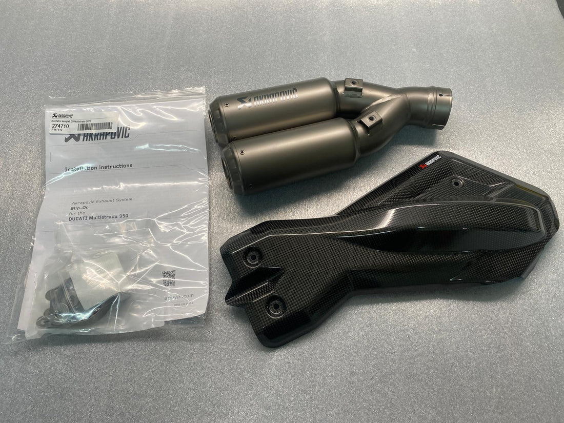 Terminale di Scarico slip-on Akrapovic per Ducati Multistrada 950/950 S 2021/2023