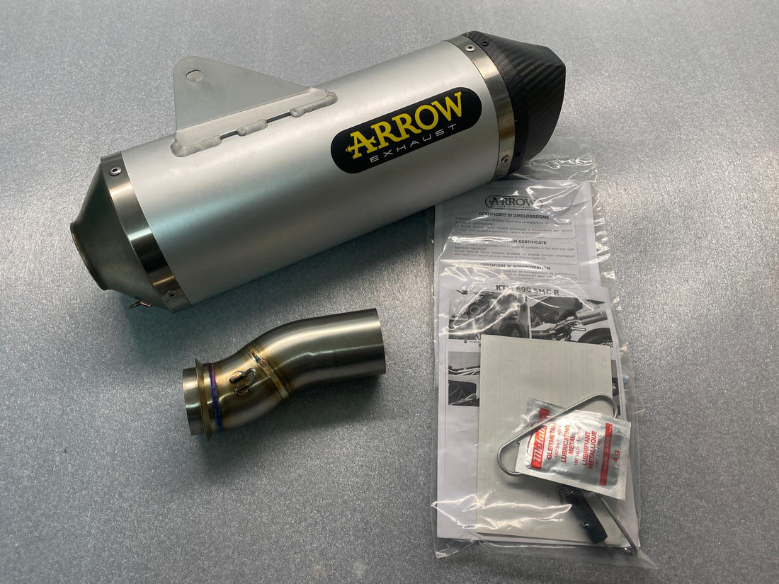 Terminale di Scarico Arrow Race-Tech KTM 690 SMC 2019-2024 + raccordo dekat