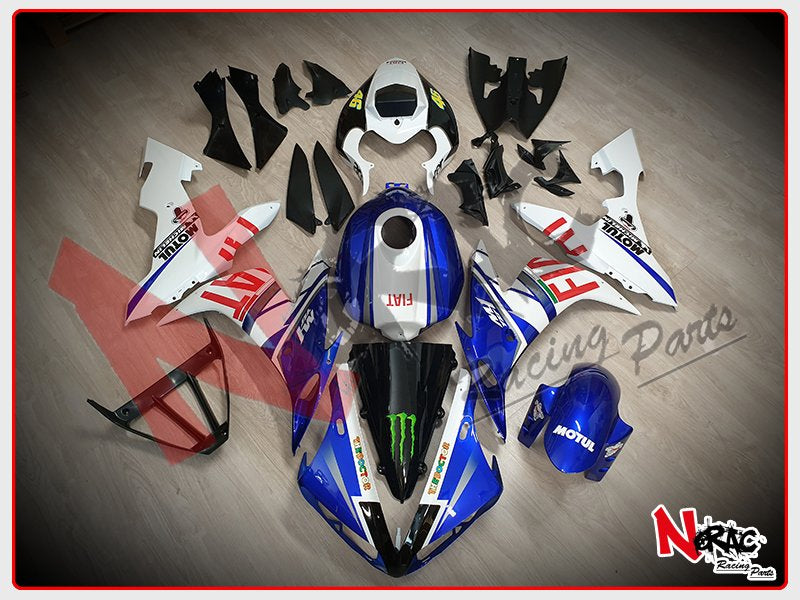 Kit Carena ABS - Yamaha YZF R1 2004/2006 - Grafica Fiat MotoGP