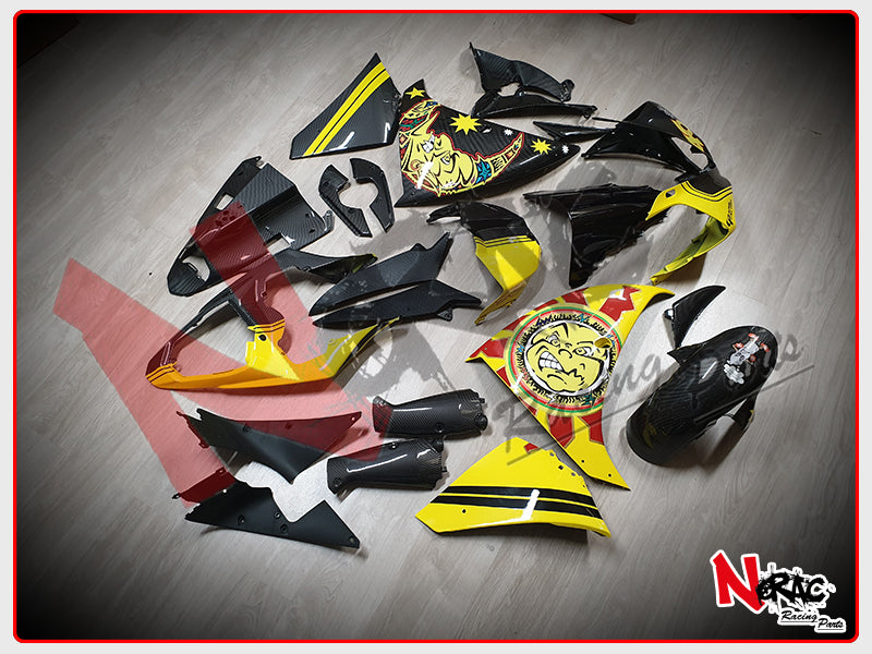 Kit Carena ABS - Yamaha YZF R1 2009/2011 - Grafica VR46 Carbon Look