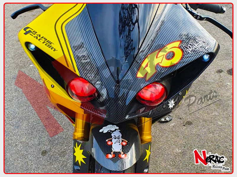 Kit Carena ABS - Yamaha YZF R1 2009/2011 - Grafica VR46 Carbon Look