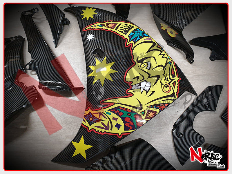 Kit Carena ABS - Yamaha YZF R1 2009/2011 - Grafica VR46 Carbon Look