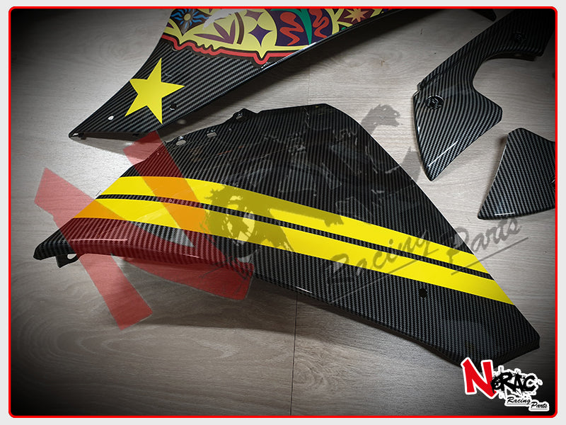 Kit Carena ABS - Yamaha YZF R1 2009/2011 - Grafica VR46 Carbon Look