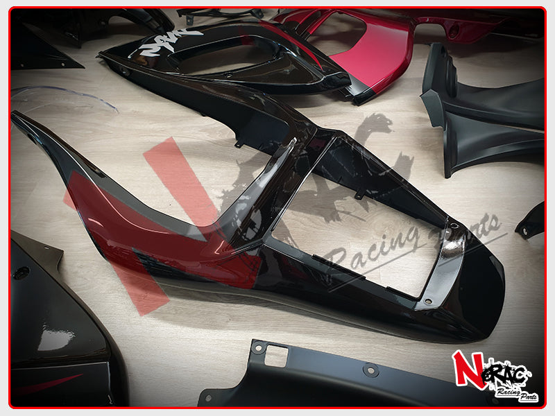 Kit Carena ABS - Yamaha YZF R6 1998/2002 - Grafica Black/Red Flame