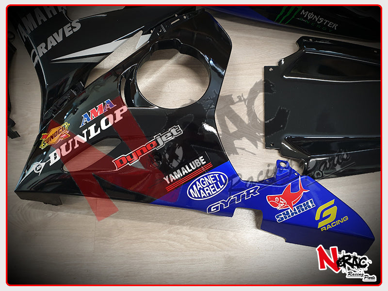 Kit Carena ABS - Yamaha YZF R6 2005 - Grafica Graves AMA SBK