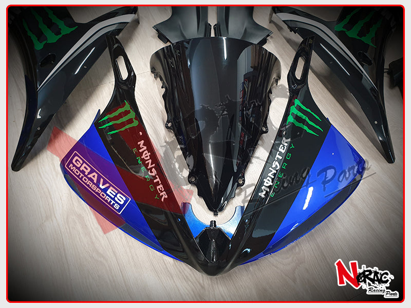 Kit Carena ABS - Yamaha YZF R6 2005 - Grafica Graves AMA SBK
