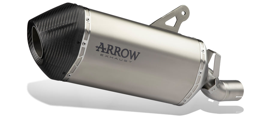 Terminale di scarico Sonora titanio con fondello carby BMW R 1250 GS / Adventure dal 2019-2022 - ARROW