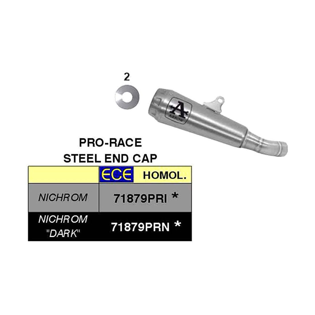 APPROVED PRO-RACE NICHROM MUFFLER FOR BENELLI LEONCINO 500 '17/18 FOR ORIGINAL OR ARROW COLLECTORS
