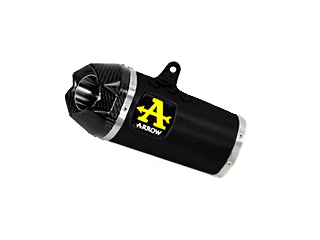 APPROVED WORKS NICHROM DARK YAMAHA MT-09 '21 MUFFLER WITH CARBY FOUNDATION FOR ARROW COLLECTORS (HIGH/LOW V.)