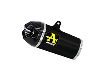 APPROVED WORKS NICHROM DARK YAMAHA MT-09 '21 MUFFLER WITH CARBY FOUNDATION FOR ARROW COLLECTORS (HIGH/LOW V.)