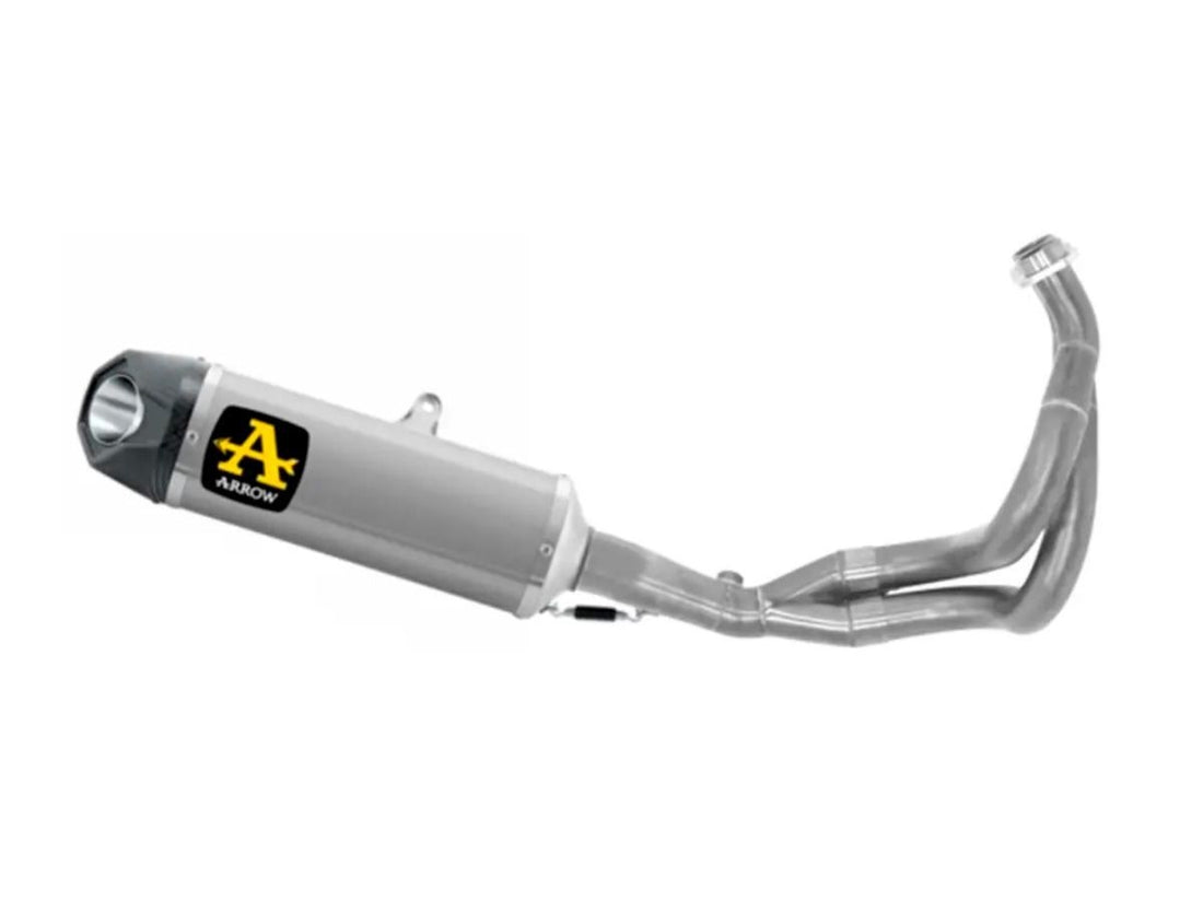 INDY RACE ALUMINUM COLLECTOR + SILENCER KIT KAWASAKI Z650 '21/22 WITH CARBY AND DBK END CAP