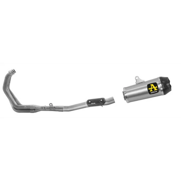 APPROVED WORKS TITANIUM MUFFLER FOR YAMAHA TRACER 9 '21 WITH CARBY BASE FOR ARROW COLLECTORS