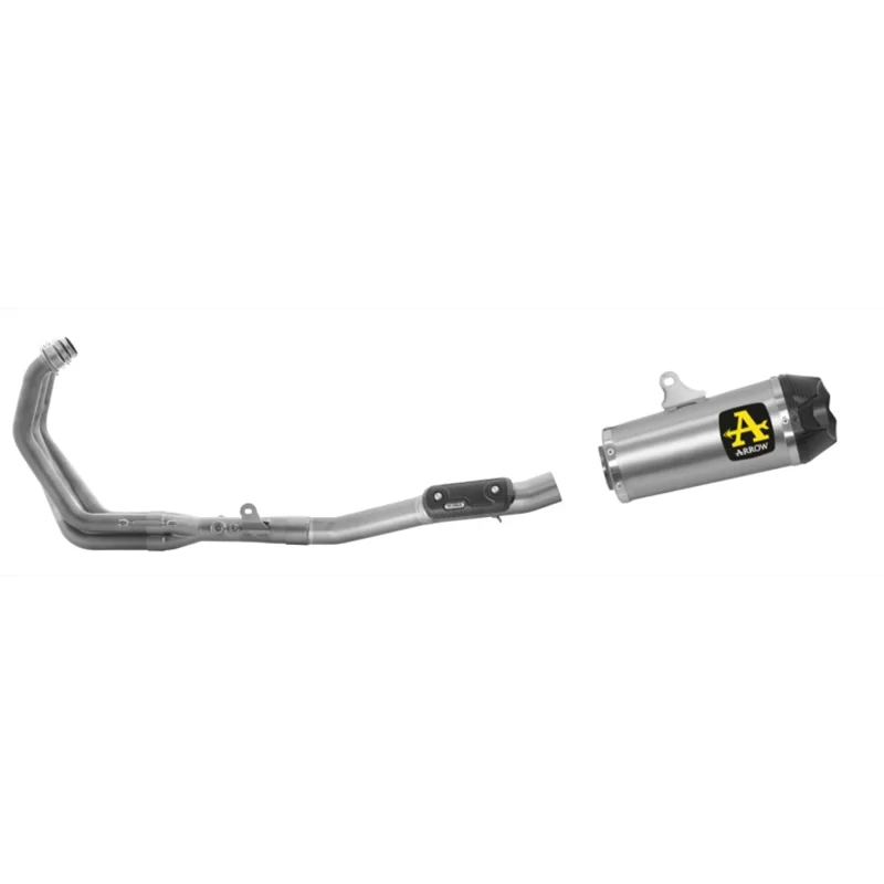 APPROVED WORKS TITANIUM MUFFLER FOR YAMAHA TRACER 9 '21 WITH CARBY BASE FOR ARROW COLLECTORS