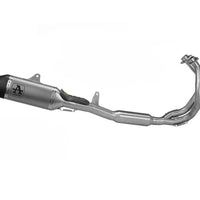 COMPLETE CATALYTIC KIT APPROVED STAINLESS STEEL COLLECTORS + VELOCE TITANIUM MUFFLER TRIUMPH DAYTONA 660 '24 WITH CARBY FOUNDATION