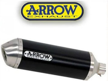 Race-Tech Dark Aluminum Exhaust Muffler Honda CBR 500 R CB 500 2016-2018 - ARROW