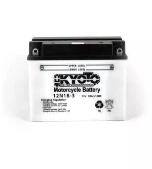 Kyoto 12n18-3 motorcycle battery