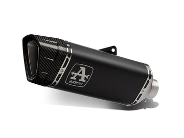 APPROVED TRACK SILENCER DARK TITANIUM WELDED CONNECTOR YAMAHA MT-10 '22 WITH CARBY BASE ORIGINAL SPARE PARTS + ARROW SPARE PARTS