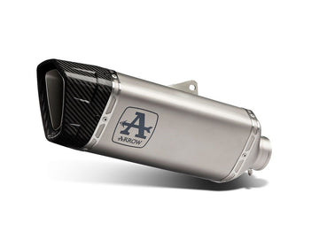APPROVED TRACK TITANIUM SILENCER WELDED CONNECTOR YAMAHA MT-10 '22 WITH CARBY BASE ORIGINAL SPARE PARTS + ARROW SPARE PARTS