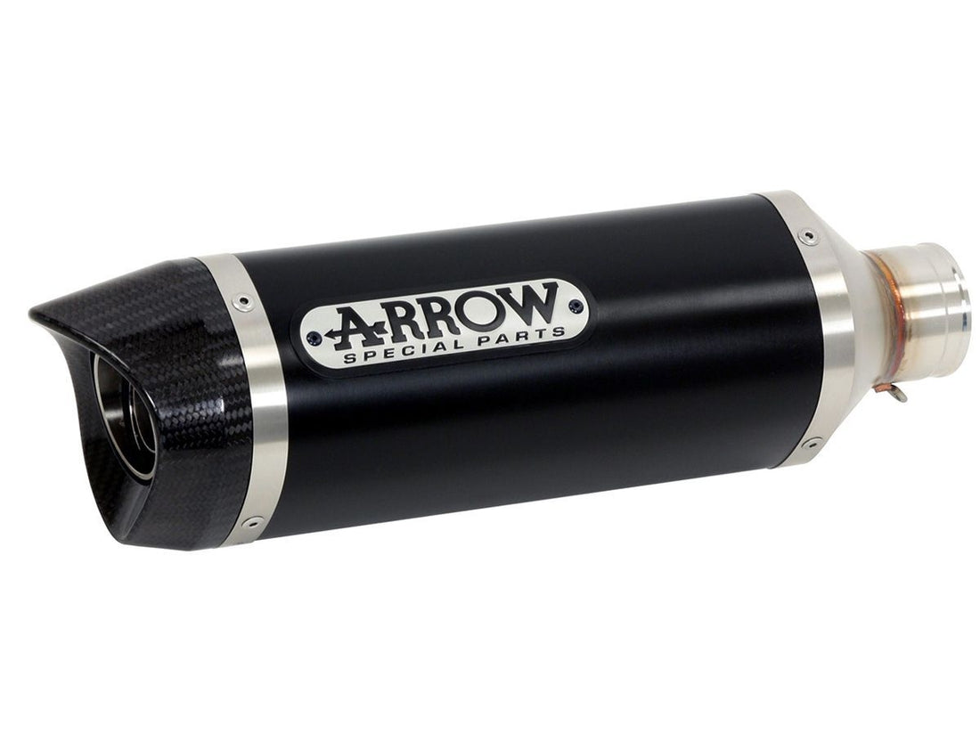 APPROVED THUNDER DARK ALUMINUM MUFFLER YAMAHA TRACER 9 '21 WITH CARBY FOUNDATION ARROW COLLECTORS