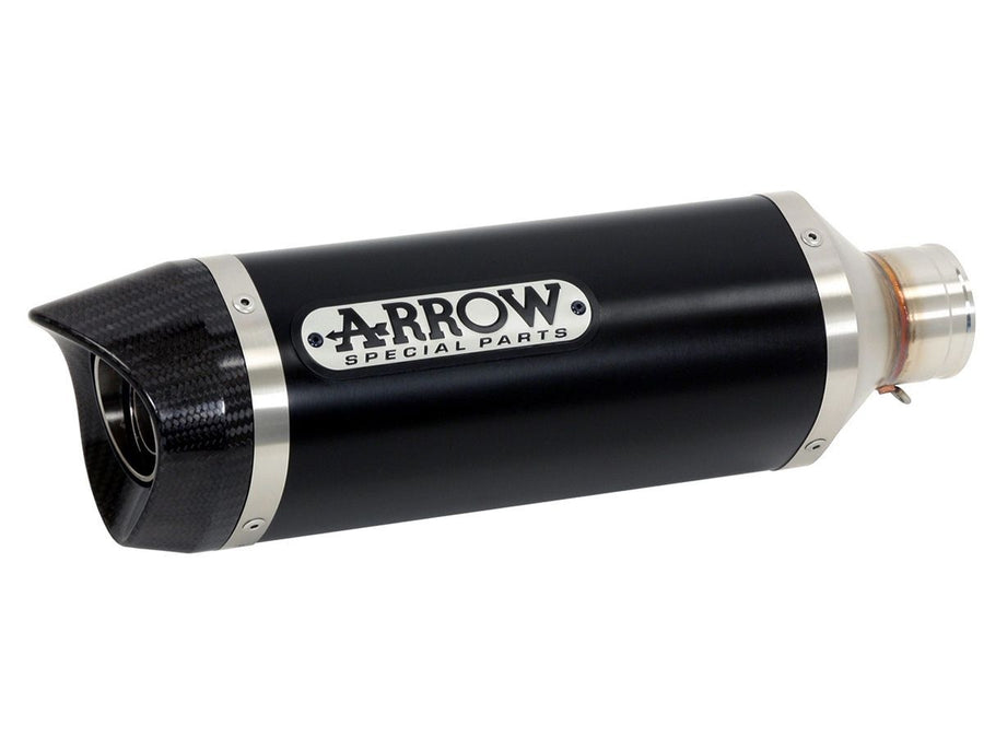 APPROVED THUNDER DARK ALUMINUM MUFFLER YAMAHA TRACER 9 '21 WITH CARBY FOUNDATION ARROW COLLECTORS