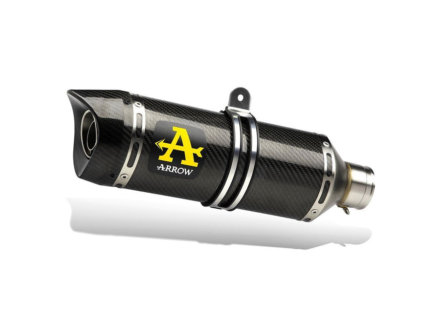 APPROVED THUNDER CARBON MUFFLER YAMAHA MT-09 '21 WITH CARBON BASE FOR 71759MI/KZ ARROW COLLECTORS (LOW V.)