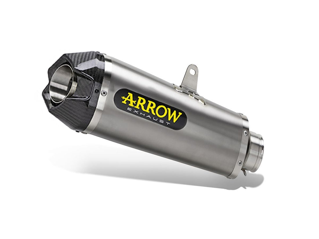 APPROVED WORKS TITANIUM MUFFLER YAMAHA MT-09 '21 WITH CARBY FOUNDATION FOR ARROW COLLECTORS (HIGH/LOW V.)