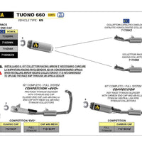 APPROVED INDY RACE CARBON MUFFLER APRILIA RS 660 '20 WITH CARBON END CAP FOR ARROW COLLECTORS