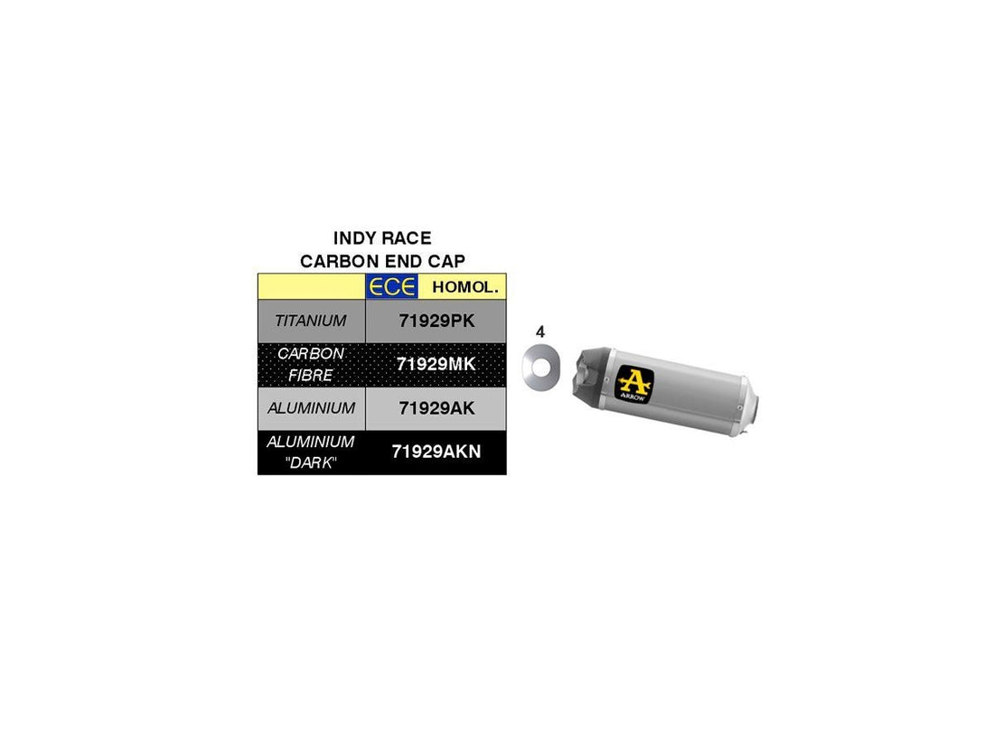 APPROVED INDY RACE CARBON MUFFLER APRILIA RS 660 '20 WITH CARBON END CAP FOR ARROW COLLECTORS