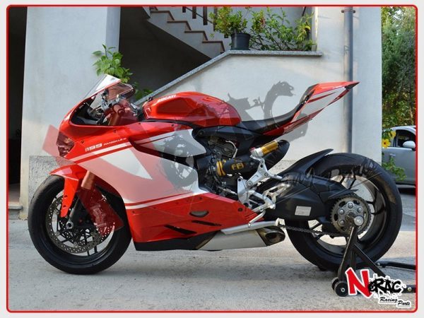 Kit adesivi moto bianca numero personalizzabile - Ducati Panigale 899 / 1199